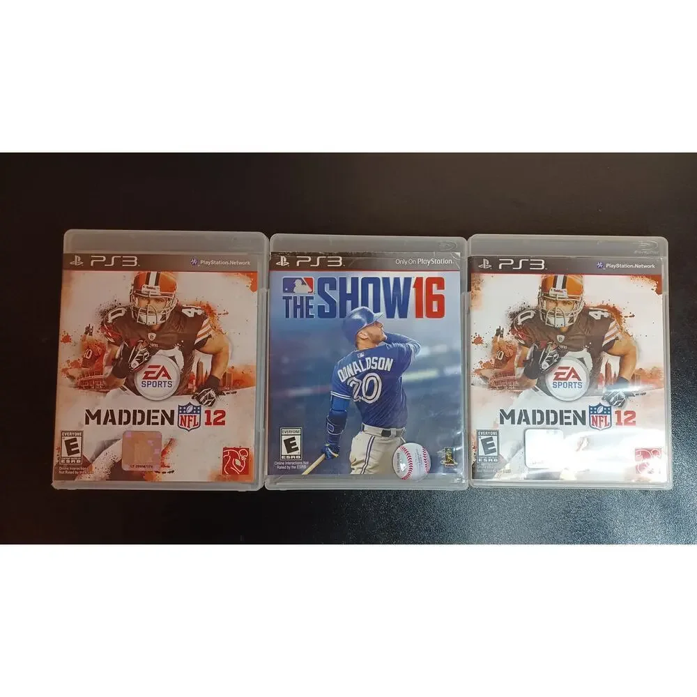 PS3 Games Madden 12' & MLB The Show 16'